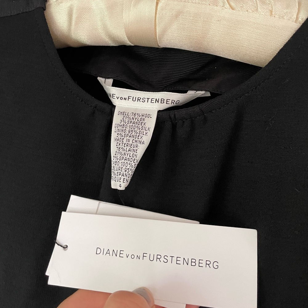 DIANE VON FURSTENBERG the Jacinta Sheath dress wool designer limited edition - Picture 7 of 11